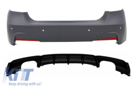 image-42-Rear Bumper with Air Diffuser Valance Double Outlet suitable for BMW 3'er F30 (2011-up) M-Performance Design