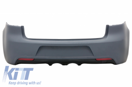 Rear Bumper with Complete Exhaust System Catback suitable for VW Golf VI (2008-2013) R20 Design-image-6086771