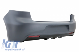 Rear Bumper with Complete Exhaust System Catback suitable for VW Golf VI (2008-2013) R20 Design-image-6086772