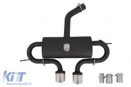 Rear Bumper with Complete Exhaust System Catback suitable for VW Golf VI (2008-2013) R20 Design-image-6086778