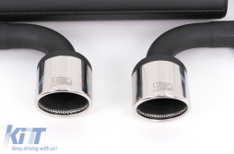 Rear Bumper with Complete Exhaust System Catback suitable for VW Golf VI (2008-2013) R20 Design-image-6086782