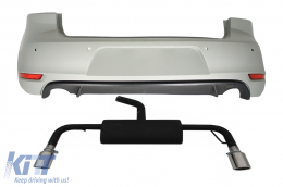 image-37-Rear Bumper with Complete Exhaust System suitable for VW Golf 6 VI (2008-2012) GTI Design