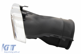 Rear Bumper with Exhaust Muffler Tips Chrome suitable for Mercedes E-Class W213 (2016-2019) E63 Design-image-6080190