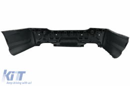 Rear Bumper with Exhaust Muffler Tips Chrome suitable for Mercedes S-Class W221 (2005-2013) S65 Design-image-6088552