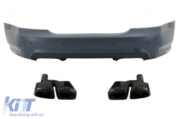 image-48-Rear Bumper with Exhaust Tips Black Edition suitable for MERCEDES Benz W221 S-Class 05-11 A-Design