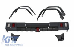 Rear Bumper with Fender Flares Wheel Arches suitable for Mercedes G-Class W463 (1989-2013) G63 G65 Design - CORBMBW463BWA