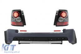 Rear Bumper with LED Taillights suitable for Land Range Rover Sport L320 (2005-2013) Facelift Autobiography Design