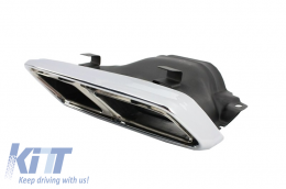 Rear Bumper with Muffler Tips suitable for MERCEDES S-Class W222 (2013-up) S65 Design-image-6022247