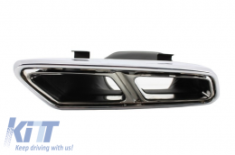 Rear Bumper with Muffler Tips suitable for MERCEDES S-Class W222 (2013-up) S65 Design-image-6022249