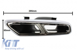 Rear Bumper with Muffler Tips suitable for MERCEDES S-Class W222 (2013-up) S65 Design-image-6022250