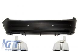 Rear Bumper with Muffler Tips suitable for MERCEDES C Class W204 (2007-2011) A-Design