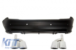 image-49-Rear Bumper with Muffler Tips suitable for MERCEDES C Class W204 (2007-2011) A-Design