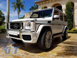 Rear Bumper with Running Boards suitable for Mercedes G-Class W463 (1989-2017) G63 G65 Design-image-6034281