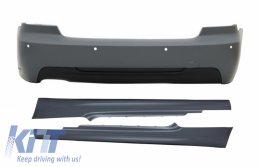 Rear Bumper with Side Skirts suitable for BMW 3 Series E92 Coupe E93 Cabrio Pre LCI & LCI (2006-10.2013) M-Technik Design - CORBBME92MTPSS