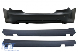 Rear Bumper with Side Skirts suitable for BMW 5 Series E60 LCI (2007-2010) M-Technik Design with PDC 18mm