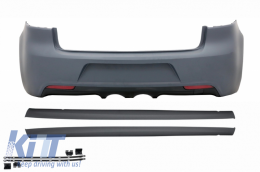 Rear Bumper with Side Skirts suitable for VW Golf VI (2008-up) R20 Design - CORBVWG6R20SS