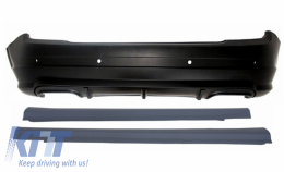 Rear Bumper With Side Skirts suitable for Mercedes C-Class W204 (2007-2012) C63 Design