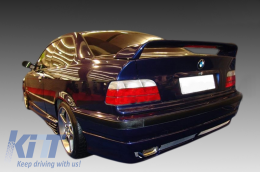 Rear Bumper with Side Skirts Trunk Spoiler Top Wing LTW Design suitable for BMW E36 3 Series (1992-1998) M3 Design-image-6026517
