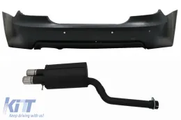 image-32-Rear Bumper with Twin Sport Muffler Exhaust System suitable for BMW 5 Series E60 (2003-2007) M-Technik Design