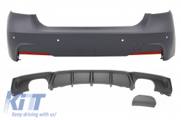 image-56-Rear Bumper with Valance Diffuser Single / Double Outlet suitable for BMW 3'er F30 F31 (2011-up) M Performance Design