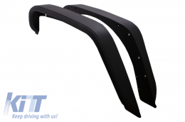 Rear Crusher Tube Flat Steel Fender Flares suitable for Jeep Wrangler / Rubicon JK (2007-2017)
