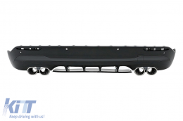 image-8-Rear Diffuser and Chrome Exhaust Tips suitable for Mercedes GLA SUV H247 Sport Line (2020-) Aero 45S Design
