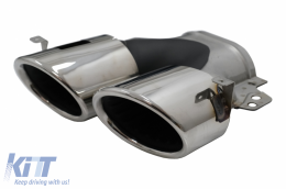 Rear Diffuser and Chrome Exhaust Tips suitable for Mercedes GLA SUV H247 Sport Line (2020-) Aero 45S Design-image-6097311