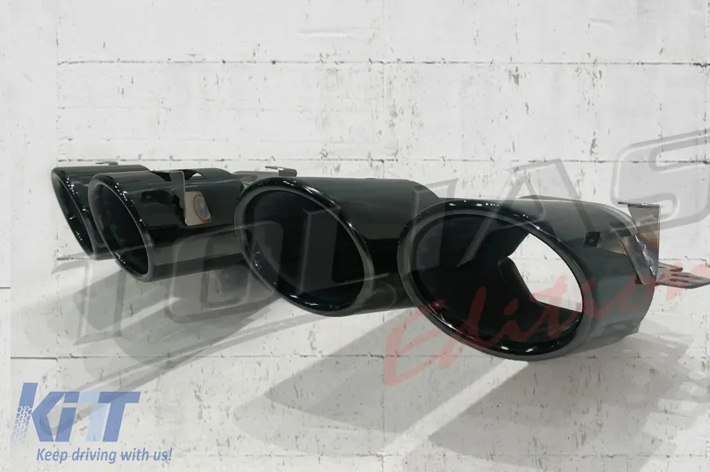 Rear Diffuser and Exhaust Tips suitable for Mercedes CLA X118 Shooting Brake C118 Coupe Sport Line (2019-06.2025) CLA45S Design