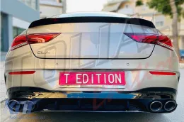 Rear Diffuser and Exhaust Tips suitable for Mercedes CLA X118 Shooting Brake C118 Coupe Sport Line (2019-06.2025) CLA45S Design-image-6325982