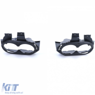 Rear diffuser black gloss + double tailpipes chrome for Mercedes CLA C118 X118-image-6257377