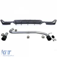 Rear diffuser carbon + tailpipe 440 look fits BMW F32 F33 F36 425 428 430-image-6326544