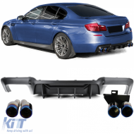 Rear diffuser conversion + titanium tailpipes for 5 Series BMW F10 F11 520 523 525 528 530 - ODRBDB6014378