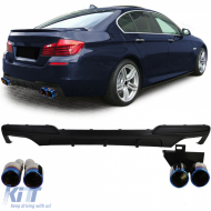 image-48-Rear diffuser conversion + titanium tailpipes suitable for BMW F10 F11 520 523 525 528 530