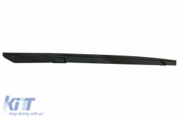 Rear Diffuser Double Outlet with Front Spoiler Lip and Side Skirts Add-on Lip Extensions suitable for BMW 2 Series F22 F23 (2013-) M Performance Design Piano Black-image-6077018