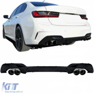 Rear diffuser + dual tailpipes performance conversion kit for 3 Series BMW G20 G21 318 320