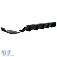 Rear diffuser extension with splitter gloss black for BMW X4 F26 2014-2018-image-6326200