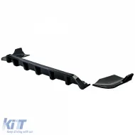 Rear diffuser extension with splitter gloss black for BMW X4 F26 2014-2018-image-6326202