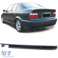 image-74-Rear diffuser insert twin pipe left sport look suitable for BMW 3 Series E36 90-99