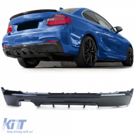 image-0-Rear diffuser Performance black gloss fits 2 Series BMW F22 F23 220 225 228 230