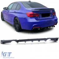 image-30-Rear diffuser Performance black matte suitable for 3 Series BMW F30 F31 335i 340i