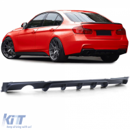 image-31-Rear diffuser Performance black matte suitable for 3 Series BMW F30 F31 316 318 320
