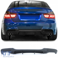 image-40-Rear diffuser performance dual exhaust fits both sides for 3 Series BMW E90 E91 05-12