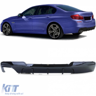 Rear diffuser Performance gloss black fits 5 Series BMW F10 F11 520 525 528 530 - ODRBDB6013503