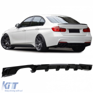 image-37-Rear diffuser Performance gloss black fits for BMW F30 F31 320 325 328 330 335