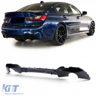 image-5-Rear diffuser Performance gloss black suitable for 3 Series BMW G20 G21 318 320 330