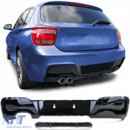image-32-Rear diffuser Performance gloss black suitable for BMW 1 Series F20 F21 120 125 11-15