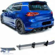 Rear diffuser splitter rear apron performance for VW Golf 7 R pre-facelift 12-17 - ODRBDV6014233