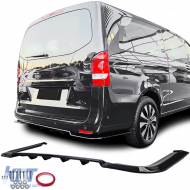 image-55-Rear Diffuser Spoiler Gloss Black fits Mercedes Vito W447 2014-2019
