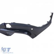 Rear diffuser sport + black tailpipes for Mercedes GLC X253 19-22 facelift-image-6257821