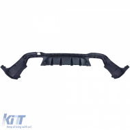 Rear diffuser sport + black tailpipes for Mercedes GLC X253 19-22 facelift-image-6257823